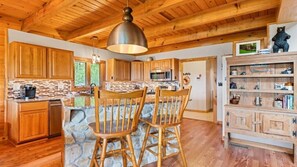 Fridge, microwave, oven, stovetop - 1 Sweet View - 4 BR, 3.5 BA, Hot Tub, VIEWS! (Waynesville)