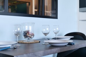 Dining - Renovated flat with sea view Les Sables - 4 people (Les Sables-d´Olonne)