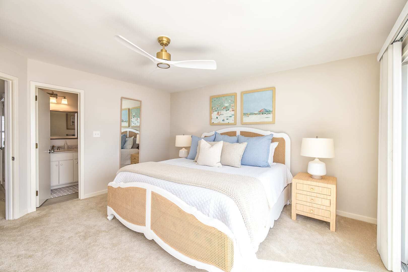 Brand new furnishings and bedding await in this ocean front room with balcony