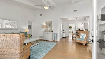 TV, fireplace, DVD player