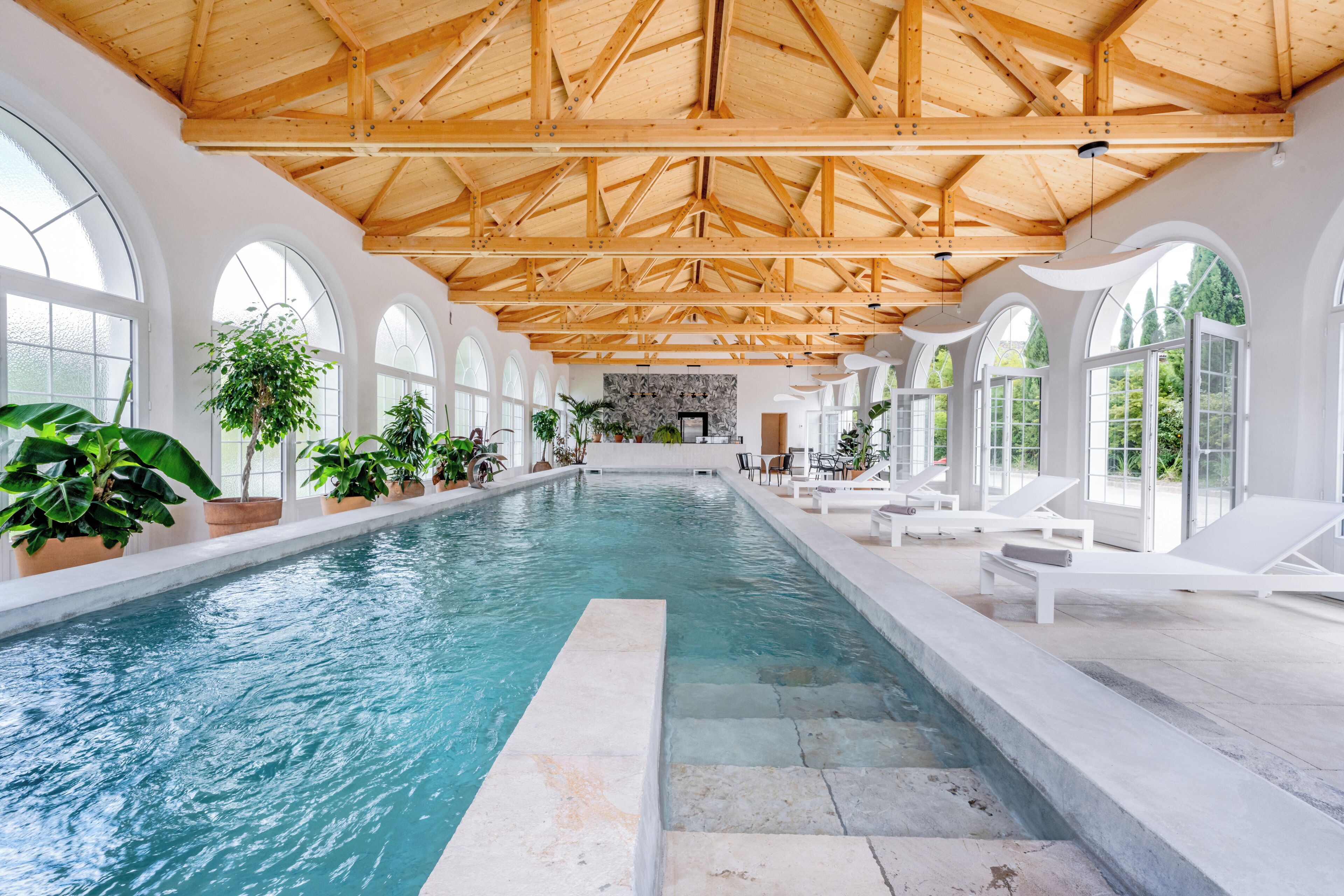 Indoor pool, a heated pool