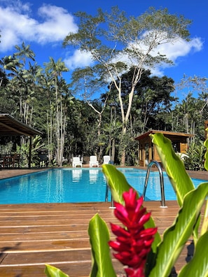 Outdoor pool - House on Camburi beach - Swimming pool, Spa and gourmet balcony  (Praia de Camburí São Sebastião)