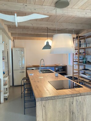 Kjøleskap, ovn, kokeplater og oppvaskmaskin