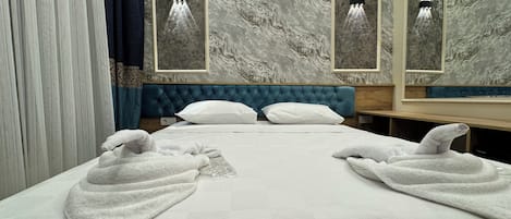 埃及棉床单、高档床上用品、羽绒被、迷你吧