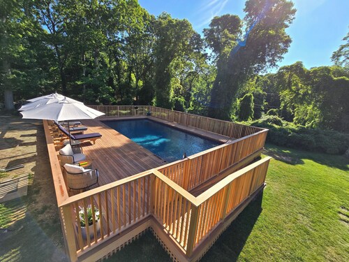 Hamptons Waterview Custom Home with Designer Finishes