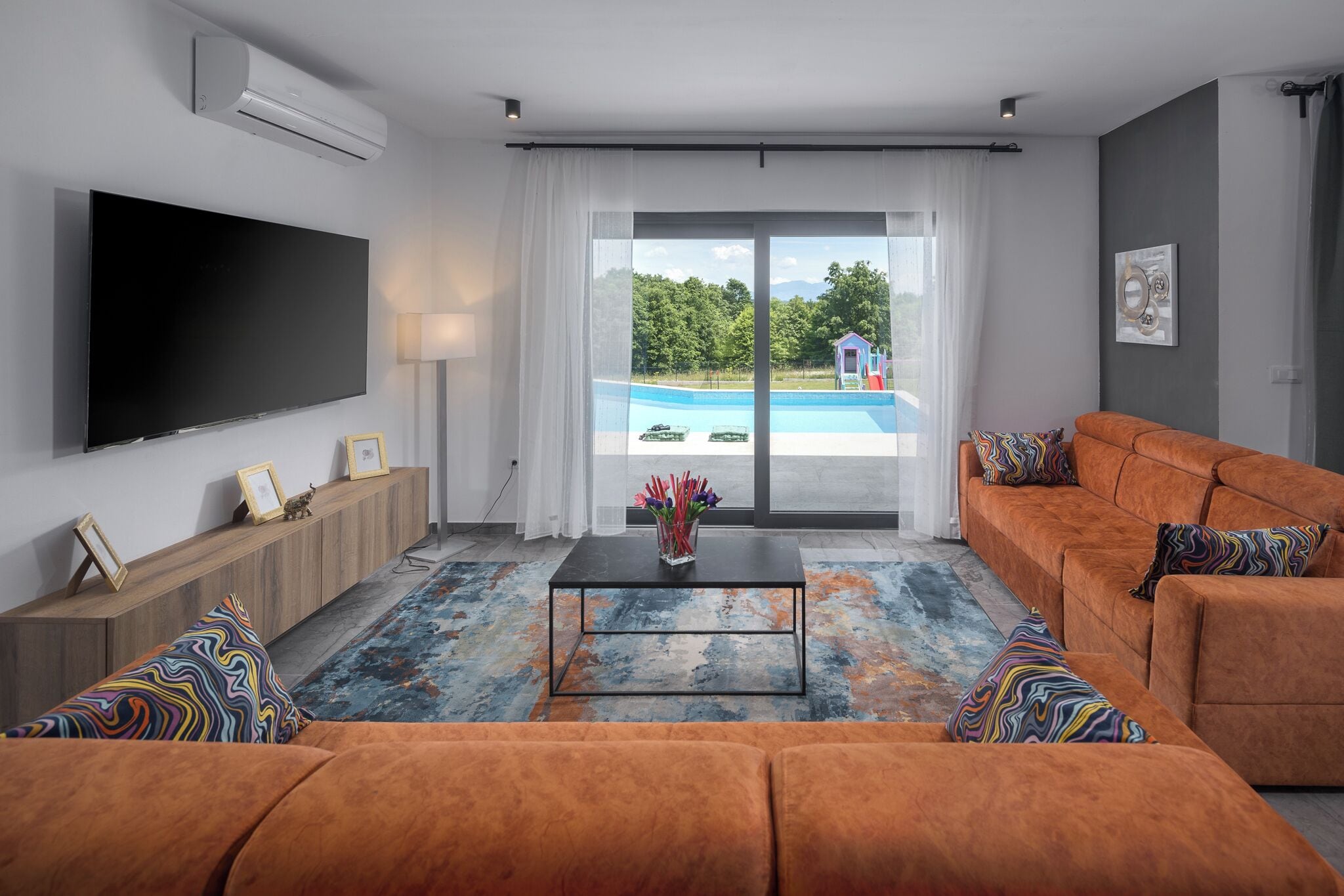 Villa, Vineyard View | Living area | Flat-screen TV