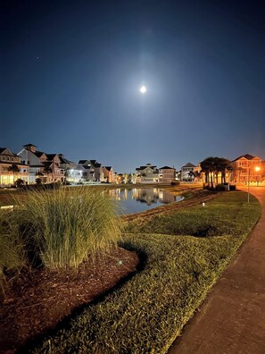 Stroll along the serene walkway and enjoy the tranquil atmosphere of this peaceful residential area.