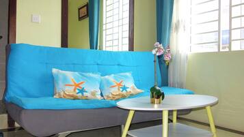Quarto casal superluxo, ar-condicionado | Camas com colchões pillow-top, roupa de cama
