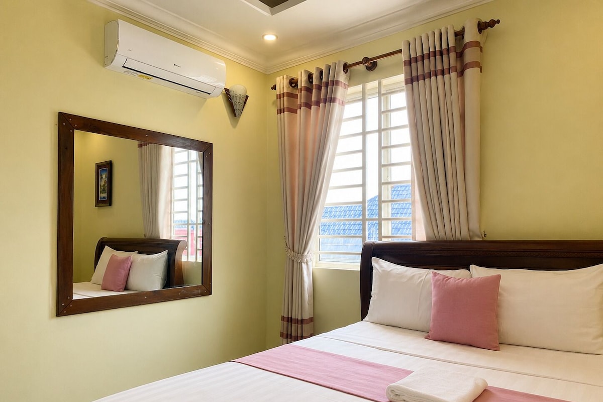 Economy Double Room, Fan | Pillow-top beds, bed sheets