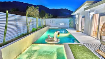 A heated pool