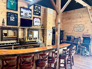 Bar (on property) - Cape Cod Estate: 2 Homes, Pool, Tennis Court, Game Barn and Bar, Sleeps 20 (Sandwich)