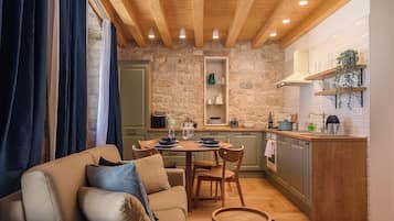 Family Apartment, Patio | Living area | Smart TV