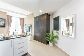 奢華公寓 | 1 間臥室、高級寢具、客房內保險箱、免費搖籃/嬰兒床