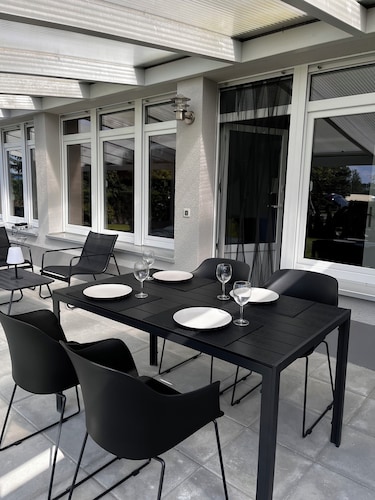 Moderner Tiny-bungalow am See in der Oberlausitz zum Radfahren, Wandern, Angeln