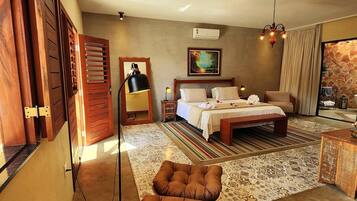 Chalé superluxo | 1 quarto, individualmente decorados, individualmente mobiliados