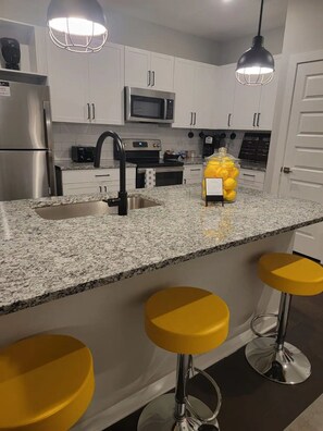 Fridge, microwave, oven, stovetop - Riverfront Retreat  (Mableton)