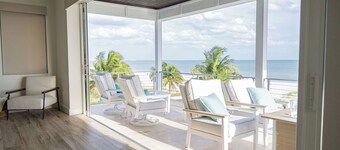 Beachfront 5-bedroom house on tranquil Ft Myers Beach w/ private pool, elevator