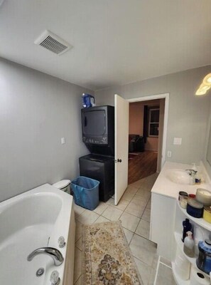 Shower, hair dryer