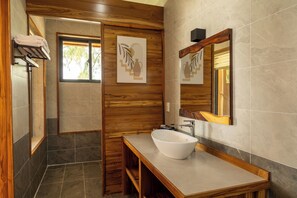 The Golden Dawn Villa | Bathroom | Bathrobes, slippers, bidet - Rocks Beach Boutique Phu Quoc (Phu Quoc)