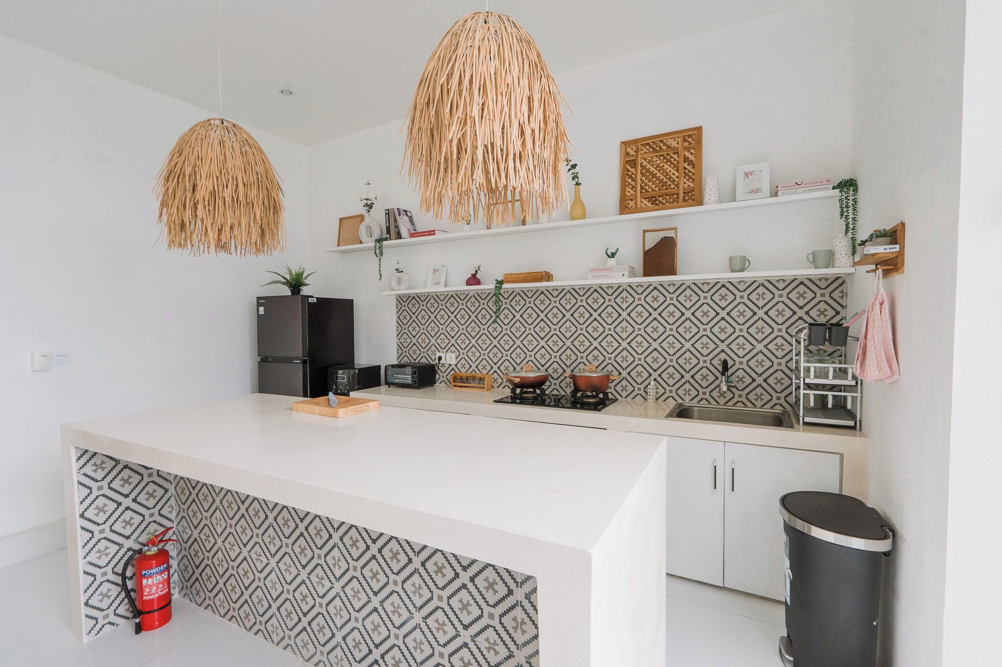 Deluxe Villa, Private Pool | Private kitchen | Fridge, oven, stovetop, toaster oven