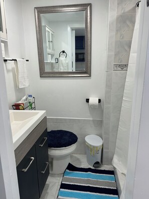 Shower, towels, soap, shampoo - Confortable Apartaestudio en Bayonne (Bayonne)