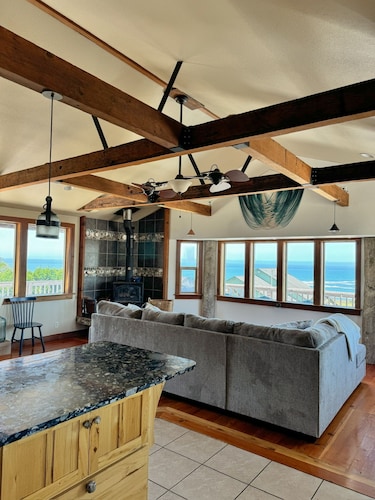 A Craftsman's Masterpiece with Ocean Views and Hot Tub
