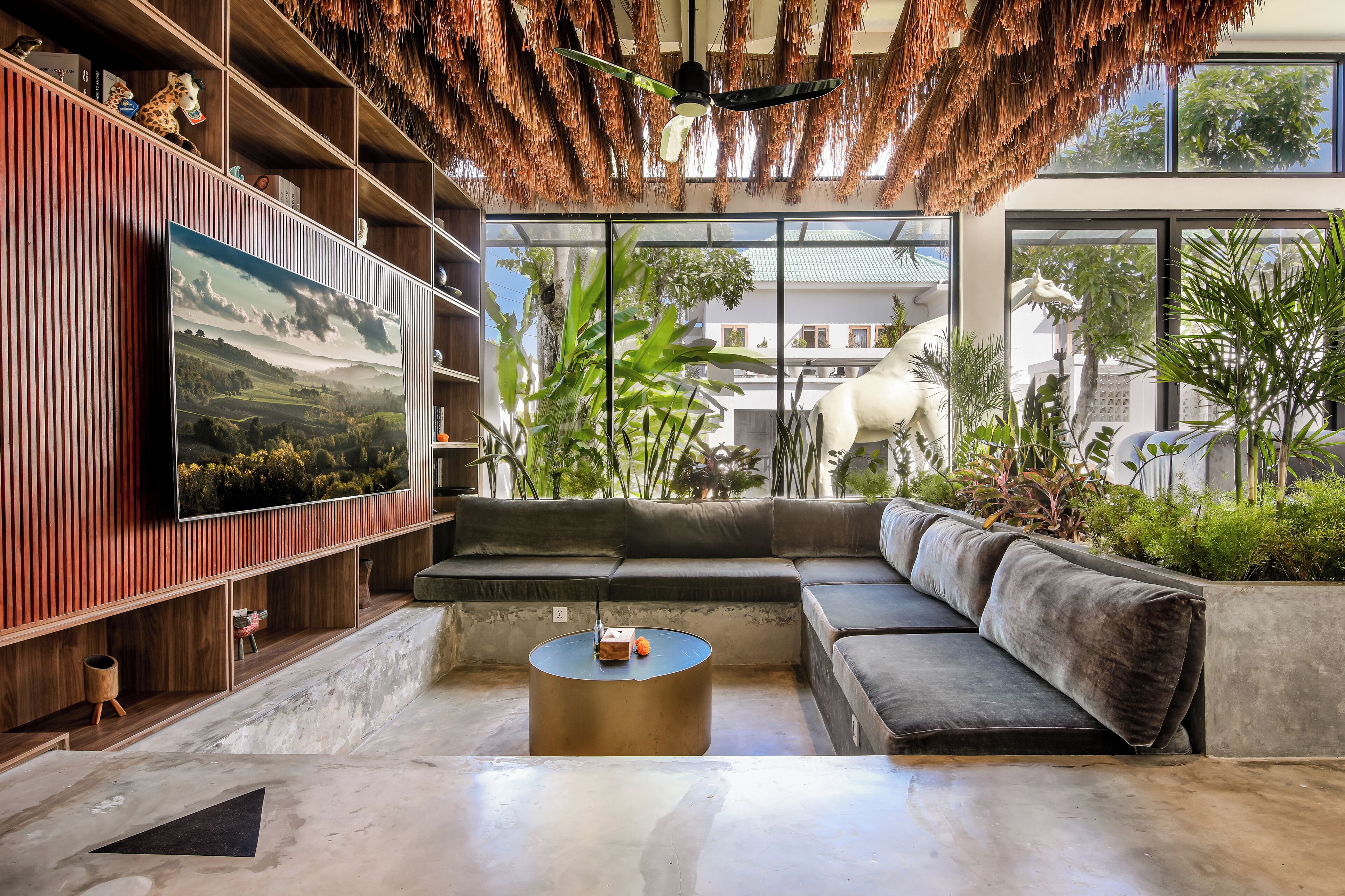 Luxury Villa, 4 Bedrooms, Private Pool | Living area | Video-game console