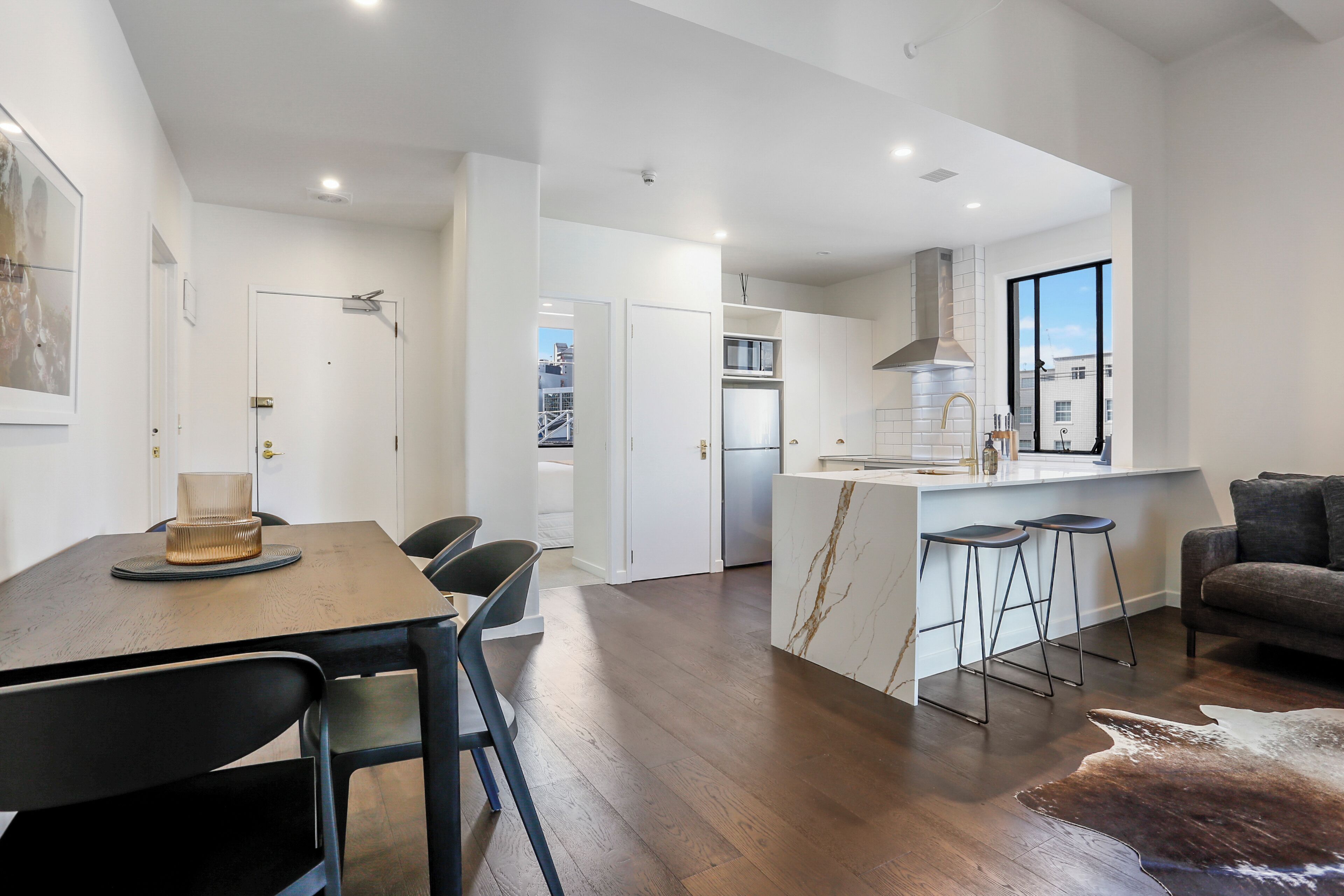 아파트, 침실 2개 | 전용 주방 | 냉장고, 전자레인지, 오븐, 쿡탑