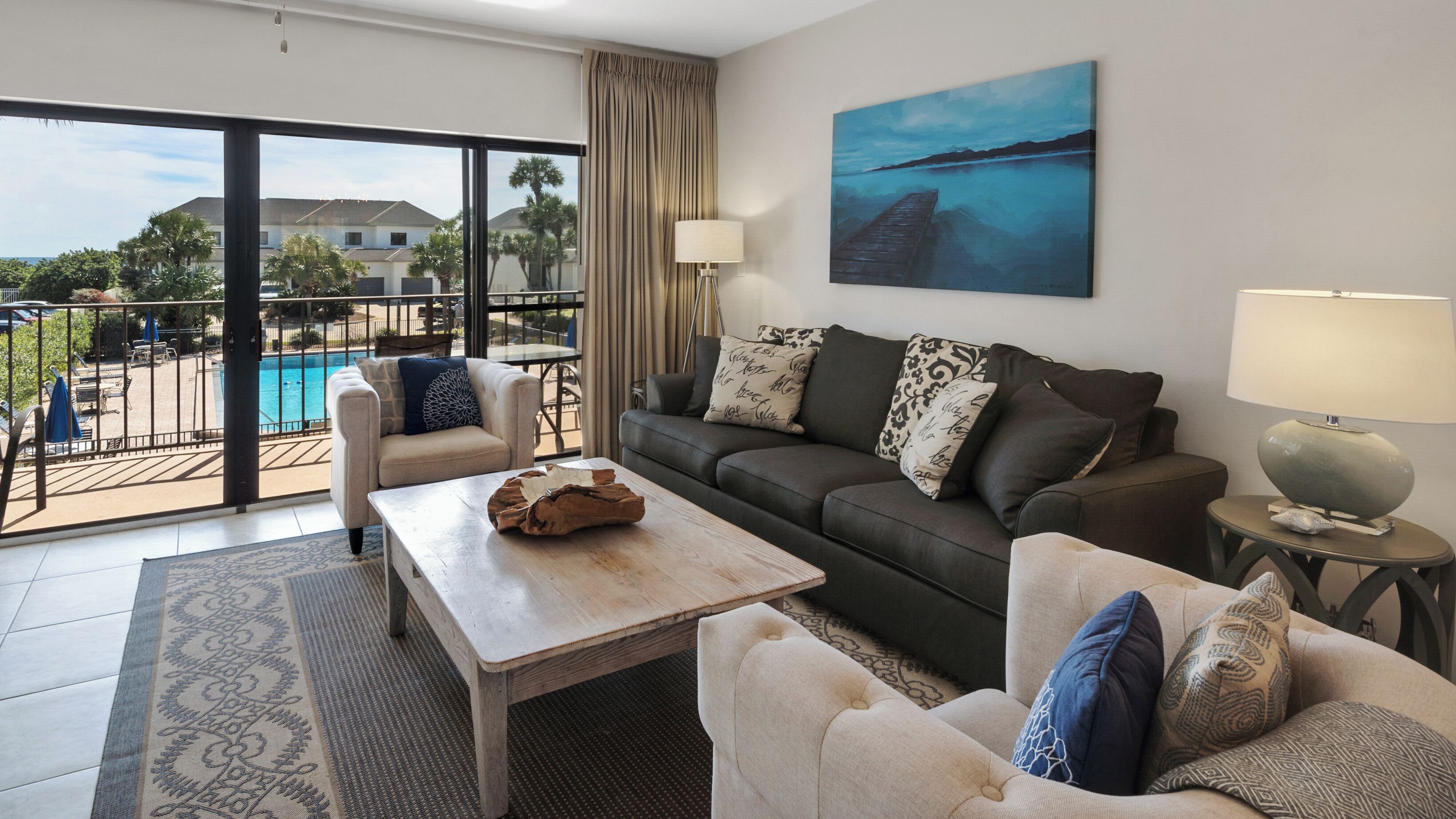 Townhome, Multiple Beds, Patio, Ocean View (Emerald Hill 36) | Living area | 42-inch flat-screen TV with digital channels