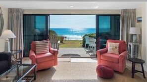 Condo, 1 King Bed with Sofa bed, Patio, Ocean View (Emerald Hill 9) | Living area | 42-inch flat-screen TV with digital channels - Emerald Hill (Santa Rosa Beach)