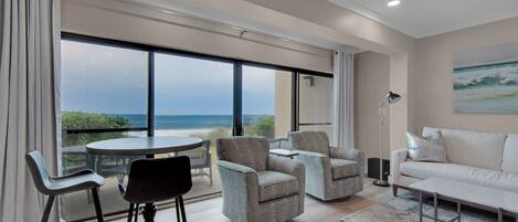 Condo, Multiple Beds, Patio, Ocean View (Emerald Hill 13) | Living area | 42-inch flat-screen TV with digital channels