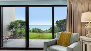 Condo, 1 King Bed with Sofa bed, Patio, Ocean View (Emerald Hill 5) | Living area - Emerald Hill (Santa Rosa Beach)