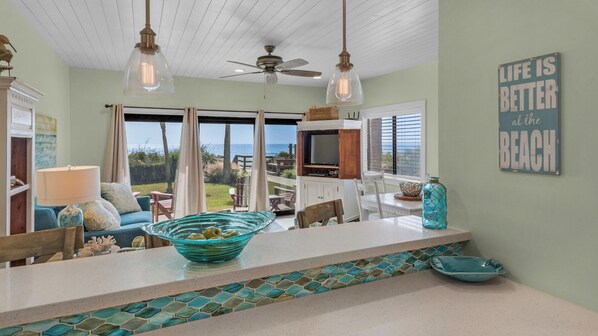 Condo, Multiple Beds, Patio, Ocean View (Palms C5) | Living area | 42-inch flat-screen TV with digital channels -  Palms at Seagrove (Santa Rosa Beach)