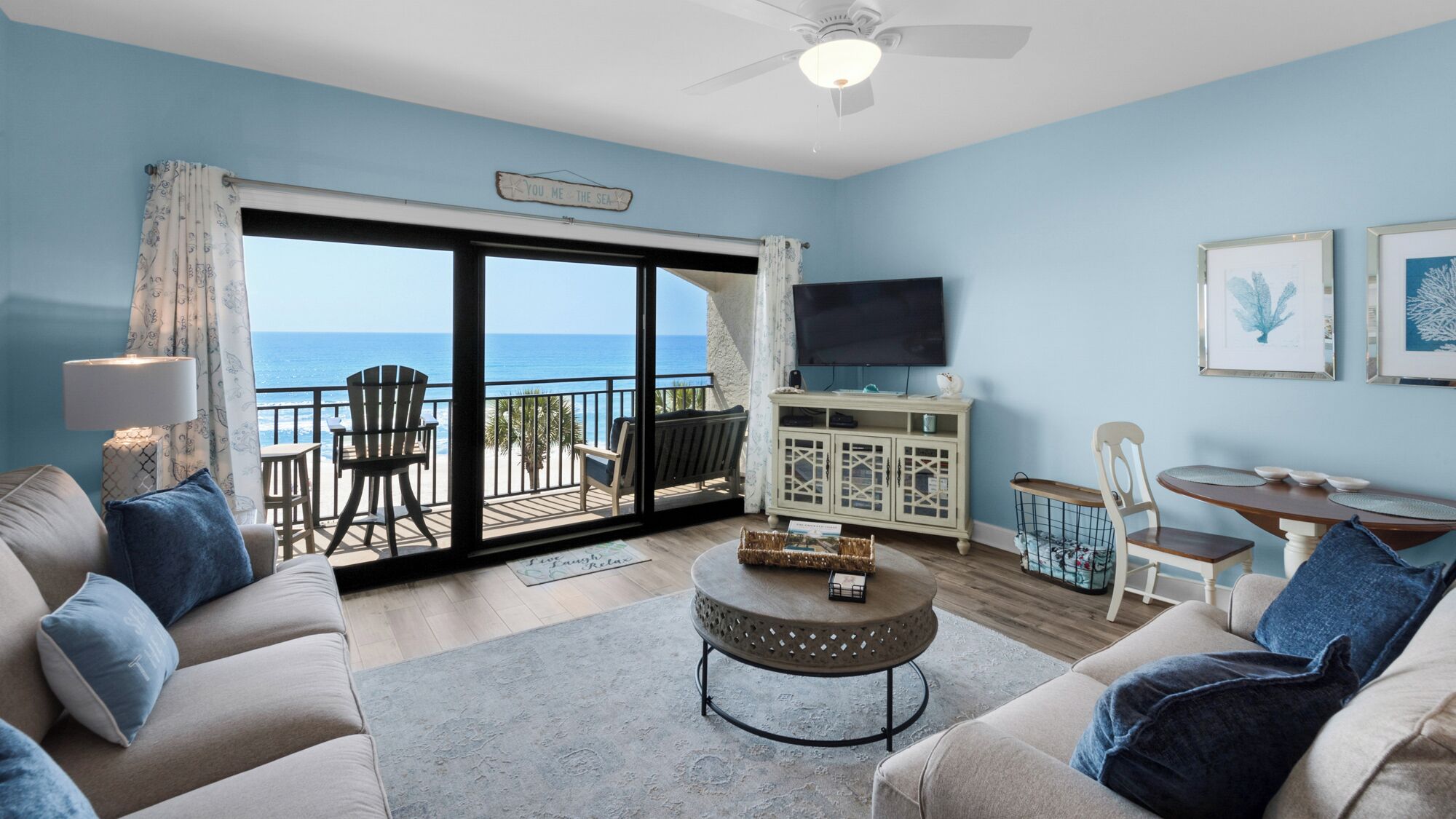 Condo, Multiple Beds, Balcony, Ocean View (Palms C14) | Living area | 42-inch flat-screen TV with digital channels