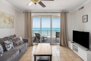 Condo, Multiple Beds, Balcony, Ocean View (Ocean Villa 502) | Living area