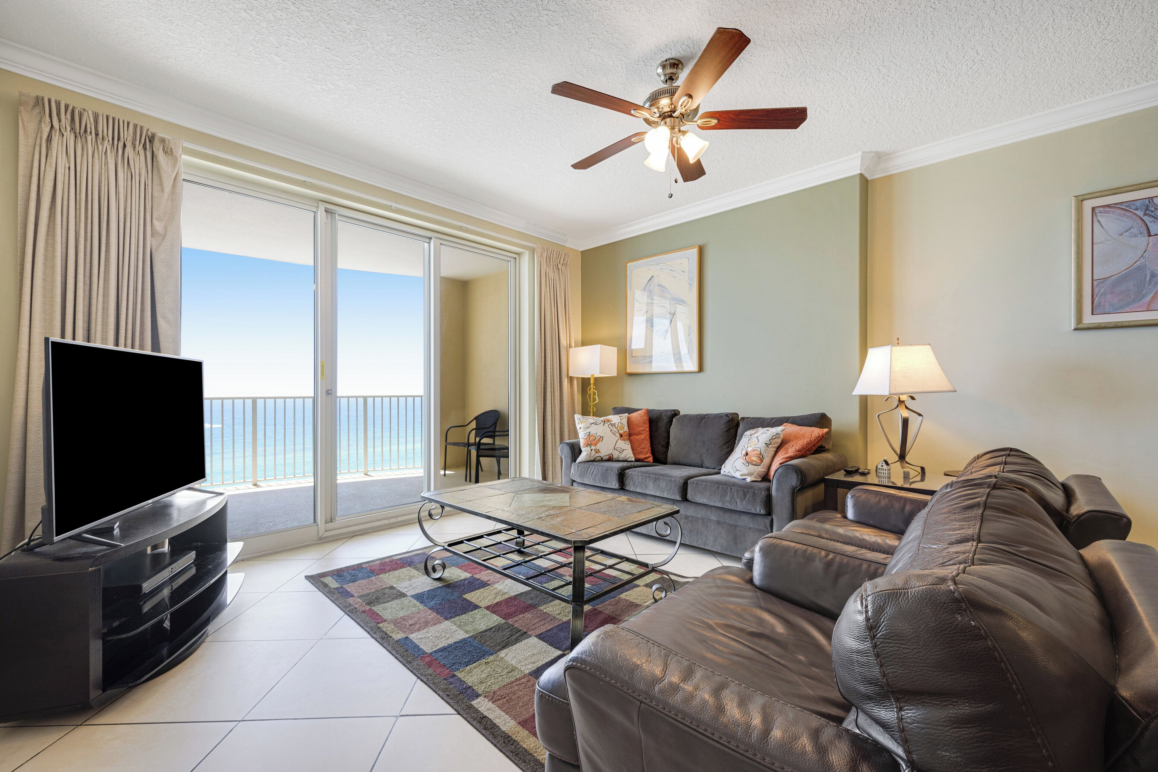 Condo, Multiple Beds, Balcony, Ocean View (Ocean Villa 1103) | Living area