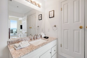 Condo, Multiple Beds, Balcony, Ocean View (Ocean Villa 502) | Bathroom | Free toiletries, hair dryer, towels, soap