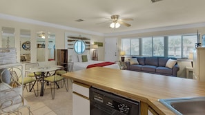 Studio Suite, 1 Queen Bed with Sofa bed, Balcony, Garden View (Hidden Beach 240) | Private kitchen | Fridge, microwave, oven, stovetop