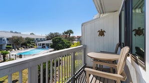 Studio Suite, 1 Queen Bed with Sofa bed, Patio, Pool View (Hidden Beach 216) | Property grounds