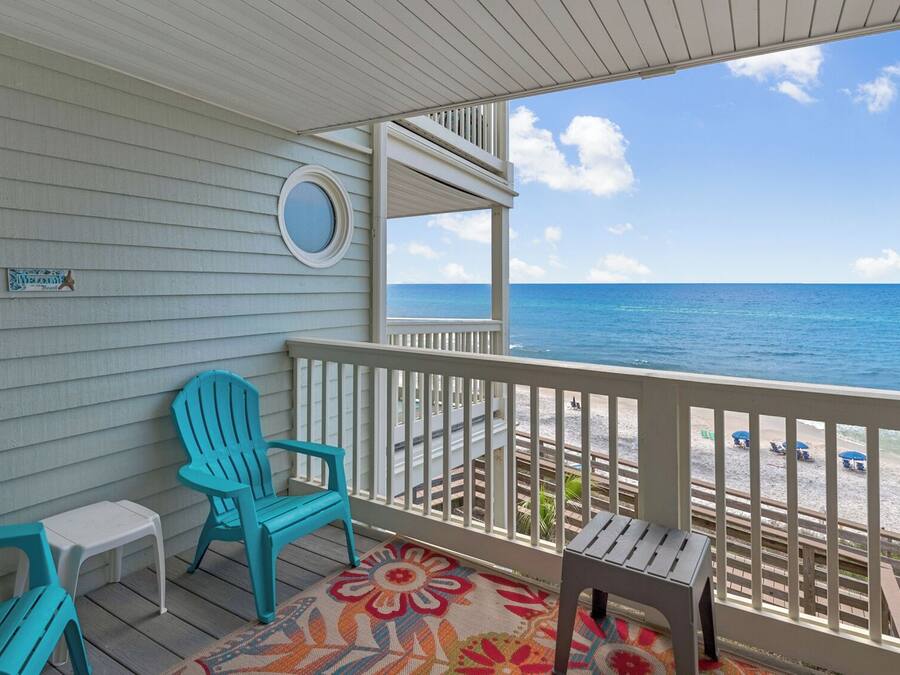 Leilighet, flere senger, balkong, havutsikt (Mistral 11) | Overnattingsstedets uteområder