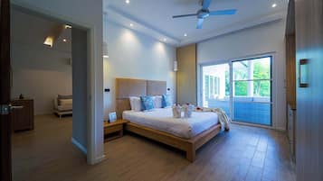 Exclusive Villa, Balcony, Pool View | 3 bedrooms, iron/ironing board, free WiFi