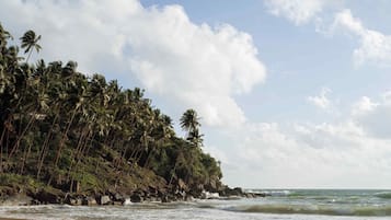 Private beach, white sand