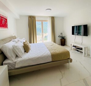 2 bedrooms, iron/ironing board, WiFi, bed sheets - Uphill 2 BDR Ap With Sea View (Budva)