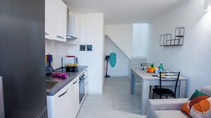 Family Apartment, 1 Bedroom, Microwave (Sea View Historic Center) | Private kitchen - Sea View Historic Center (Sanremo)
