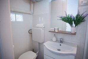 Family Apartment, Multiple Bedrooms (Sea View Historic Center) | Bathroom | Shower, hair dryer, towels, soap - Sea View Historic Center (Sanremo)