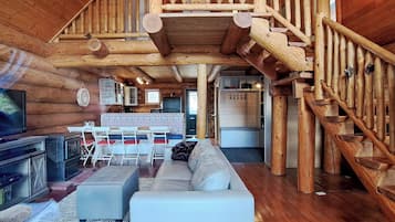 Télévision, cheminée