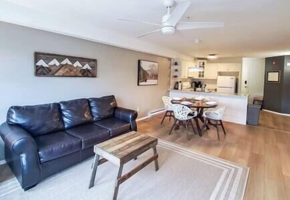 Televisión y chimenea