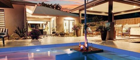 Una piscina climatizada