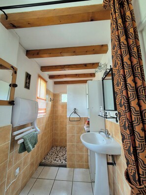 Hair dryer, towels