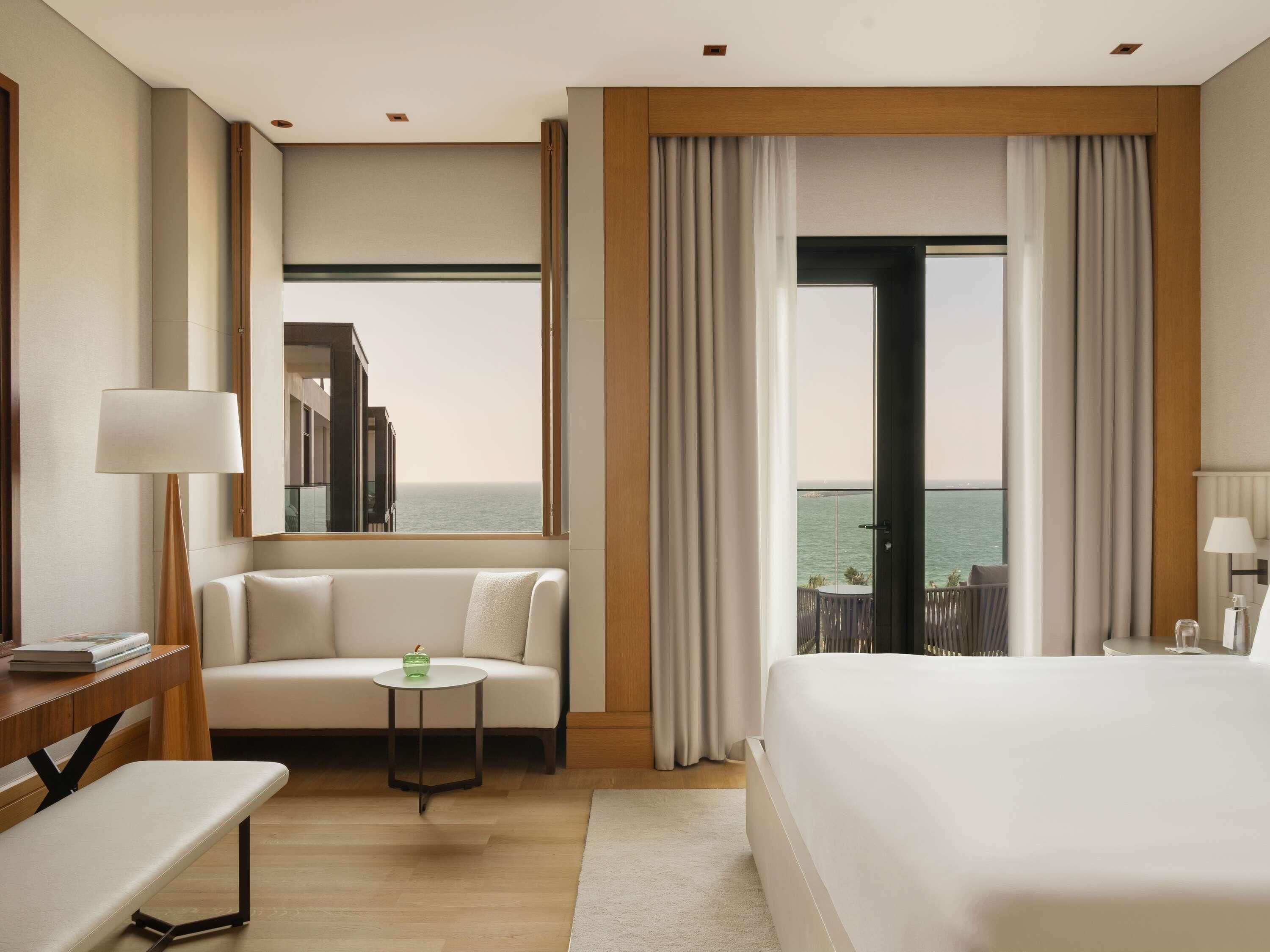 Rising Light Guestroom with Balcony - Sea View | Premium bedding, down comforters, minibar, in-room safe